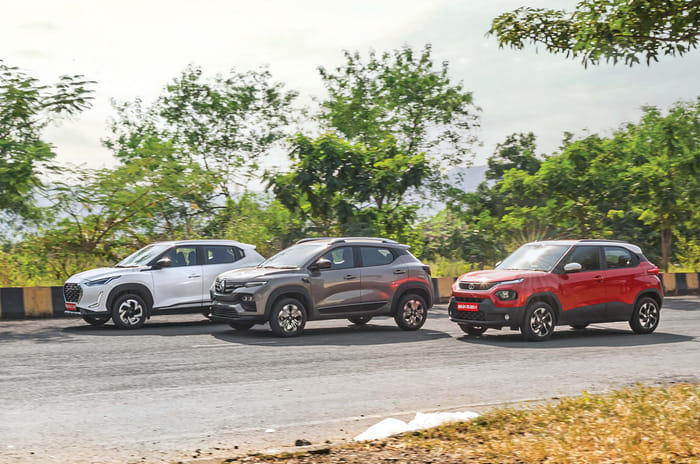 Tata Punch vs Renault Kiger vs Nissan Magnite comparison